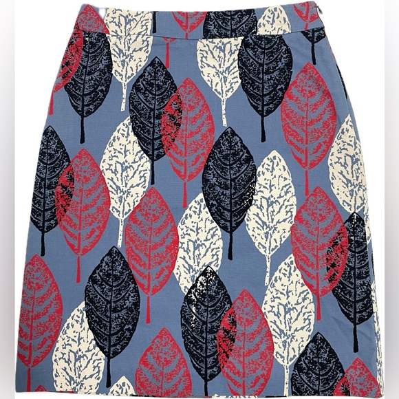 Boden Slight A-line Pencil Leaf Skirt - Picture 2 of 8